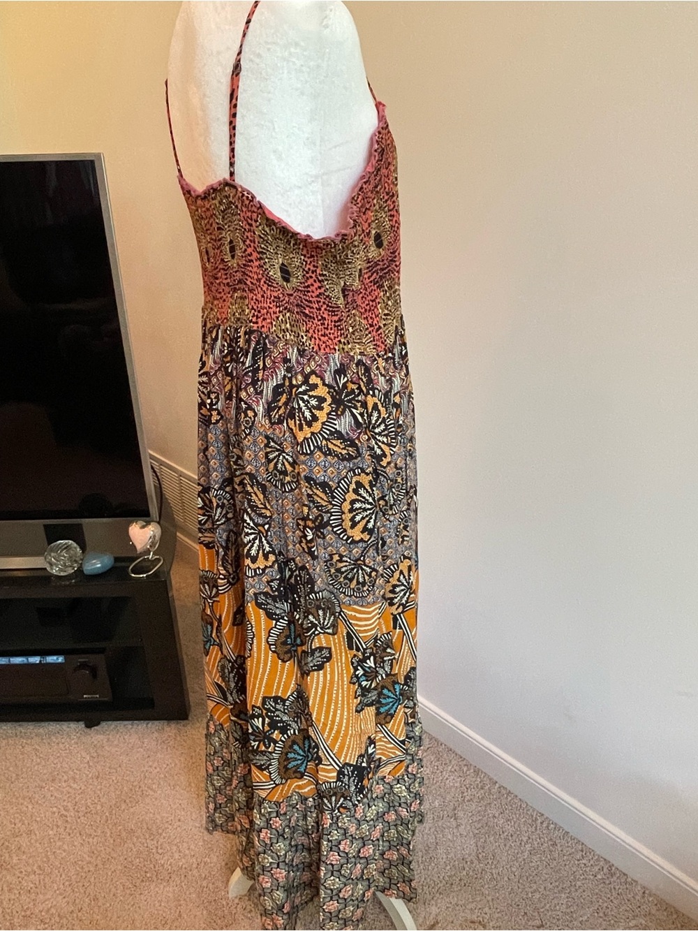 NWOT Anthropologie Jamila Smocked Maxi Dress - Picture 7 of 15